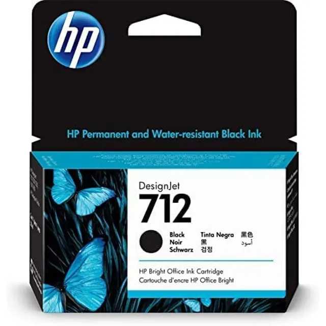 HP Ink Cartridge 712 Black 38ML 3ED70A