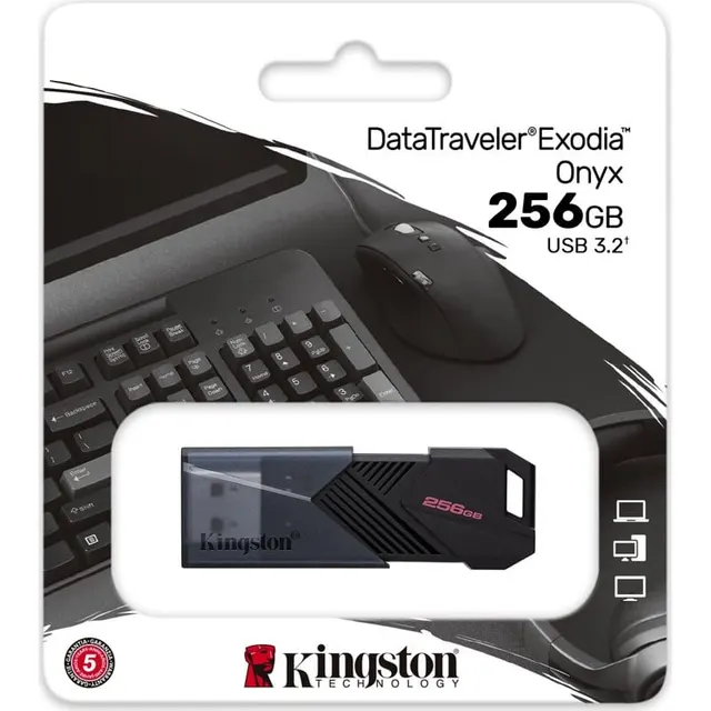 Kingston Memory Stick 256GB USB3 GEN1 Exodia Onyx DTXON/256GB