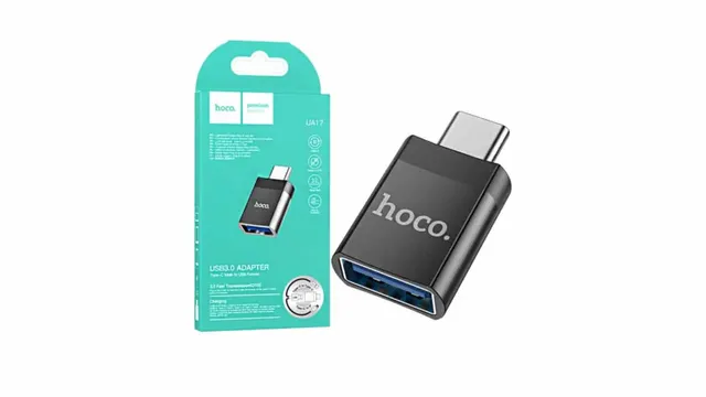 Hoco UA17 Adapter Usb-C Male to Usb-A Female Metal Gray