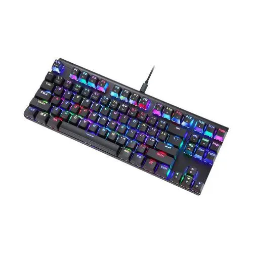 Motospeed Black Wired Mechanical Keyboard Blue Switch GR CK101