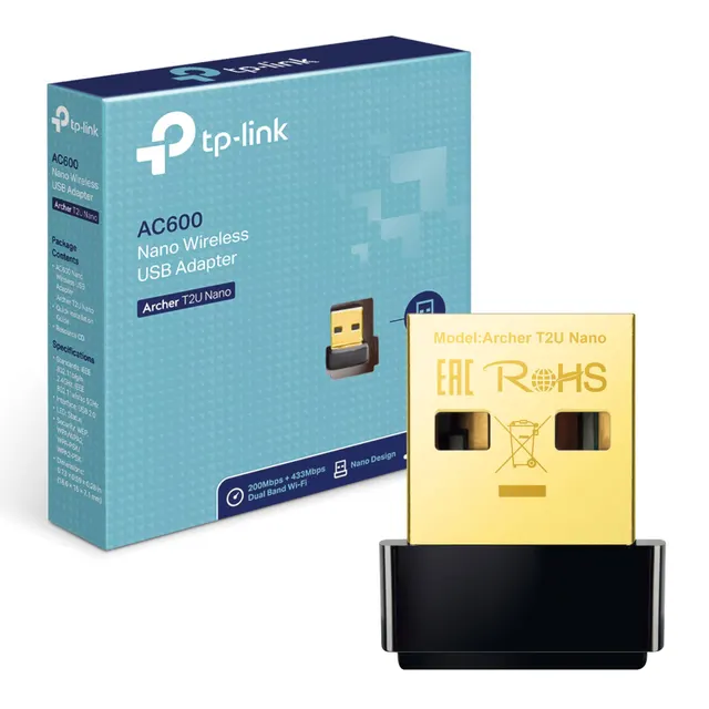 Tp-Link Archer T2U Adapter Nano 600MBps AC600