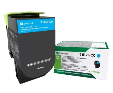 Lexmark Toner 71B2HC0 High Capacity Cyan