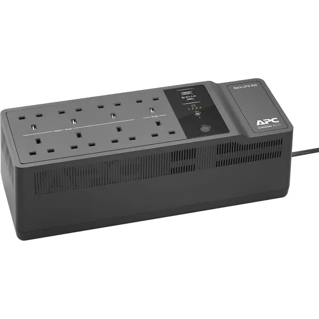 Apc Back-Ups Line Interractive 850VA 8 X UK Sockets + Usb-A & Usb-C 12V9AH Battery BE850G2-UK
