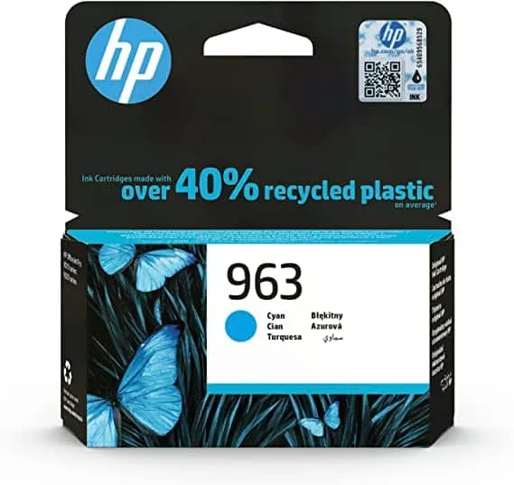 HP Ink Cartridge 963 Cyan