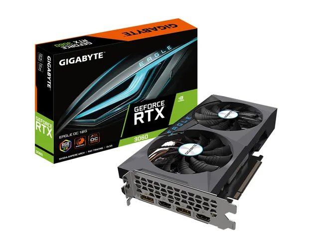 Gigabyte GeForce RTX 3060 12GB GDDR6 Eagle Oc (rev. 2.0) GV-N3060EAGLE OC-12GD 2.0