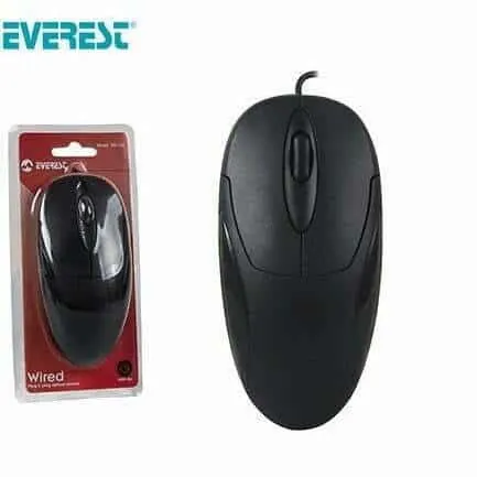 Everest Mouse Optical USB 1.5M 1200 Dpi SM-216 / SM-M7 Black