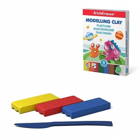 Erichkrause Modelling Clay Monsters 8 COLORS,120g 50552
