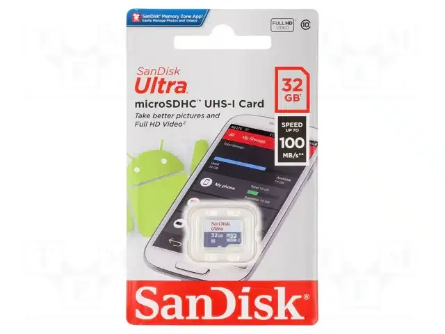 Sandisk Ultra microSDHC 32GB Class 10 U1