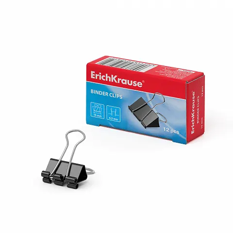 Erichkrause Binder Clips 15mm (12pcs) 25085