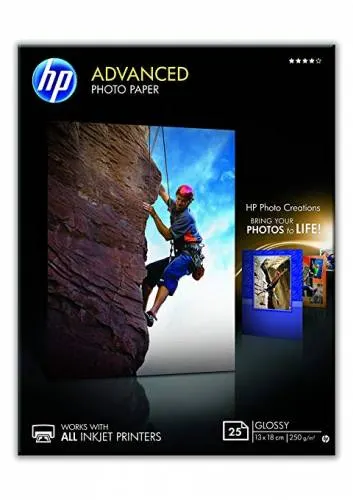 HP Photo Paper A6 Glossy Advanced 250GR 25S. Q8696A