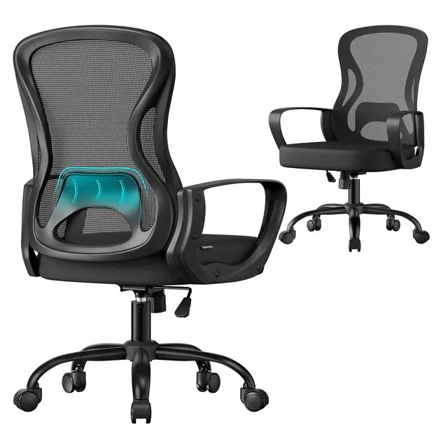 Songmics Ergonomic Office Chair 60X60X95.5-105,5 Mesh Black OBN043BH02