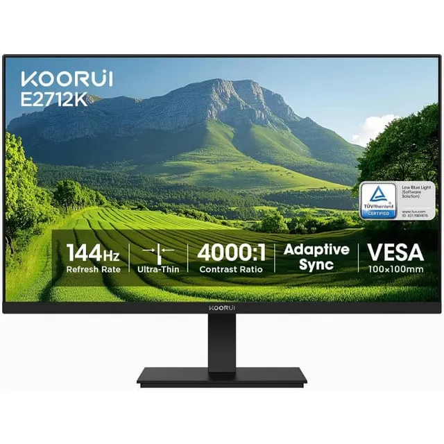 Koorui Monitor 27" FHD Va 144Hz Vga/Hdmi 3YW E2712K