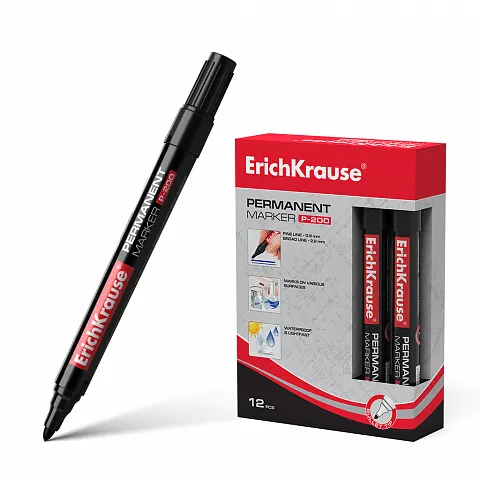 Erichkrause Permanent Marker P-200 Black 4777