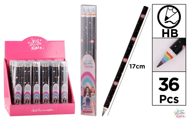 MP Rainbow Pencils 3PCS BD011