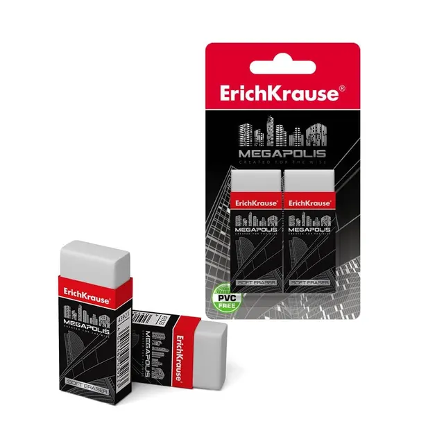 Erichkrause Set of 2 Erasers 'megapolis' 43924
