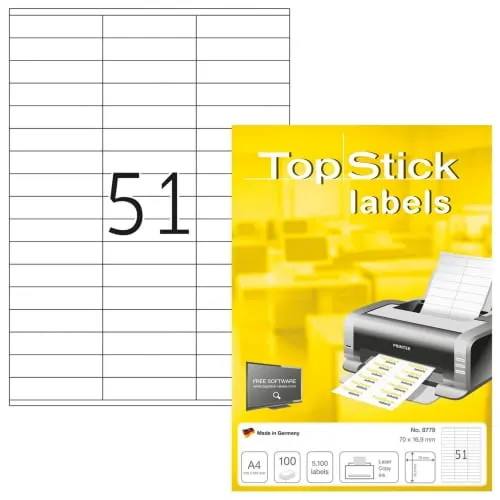 Topstick Computer Labels 70X16.9 TOP-8779