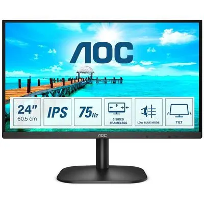 Aoc Monitor 23.8"FULL HD Vga/Hdmi (24B2XH/EU)