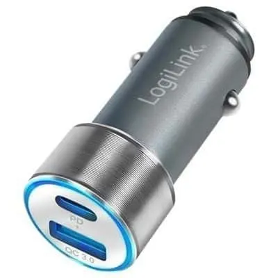 Logilink Car Power Adapter 36WATT (USB, Usb-C) | PA0252