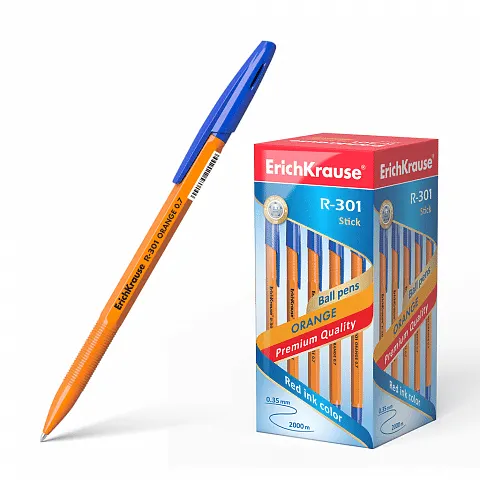 Erichkrause Ballpoint Pen R-301 Orange Stick 0.7 Blue 43194