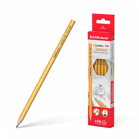 Erichkrause Graphite Hexagonal Pencil Amber 100 HB 45598/45476