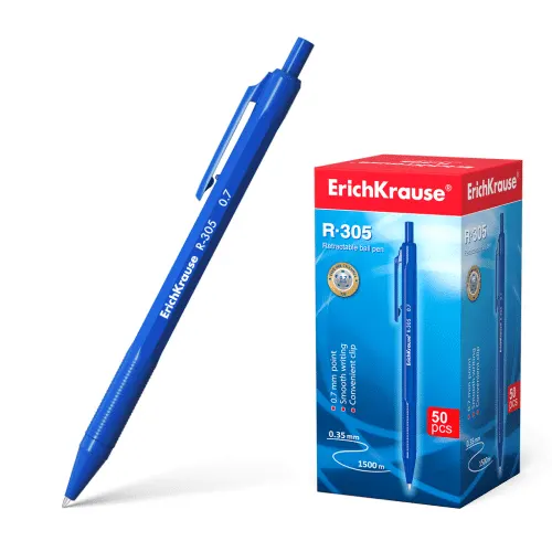Erichkrause Retractable Ballpoint Pen R-305 Blue 39055