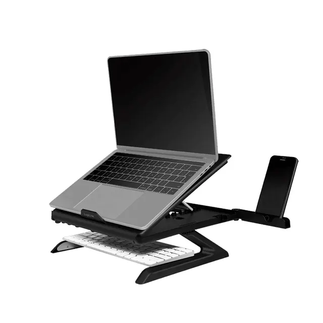 Logilink Notebook Stand with Smartphone Stand Black AA0133
