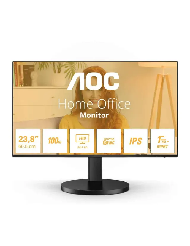 Aoc Monitor 23.8" LED Vga/Hdmi 100Hz 24B3HA2