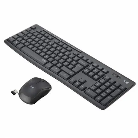 Logitech Keyboard+Mouse Set Wireless MK295 UK Silent (920-009799)