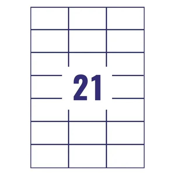 Tto White Economy Labels 70X42.3MM 070042