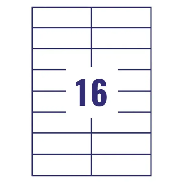 Tto White Economy Labels 105X41MM 105037