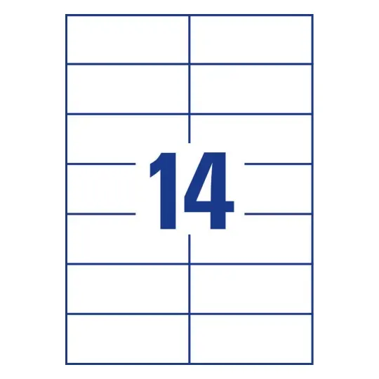 Tto White Economy Labels 105X42.3MM 105042