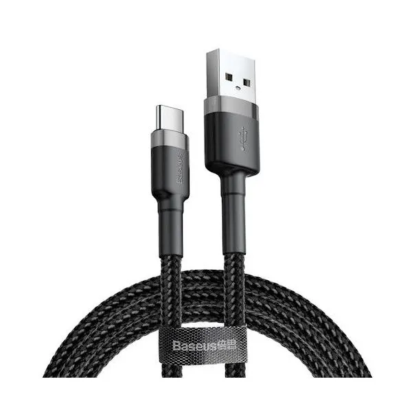 Baseus Cafule Braided Type-C to Type-C 2M Grey