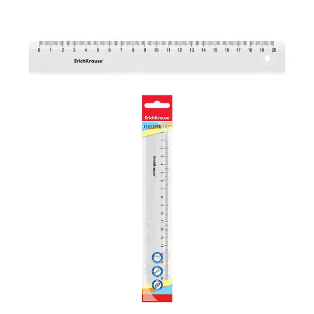 Erichkrause Ruler Clear 20cm 49498