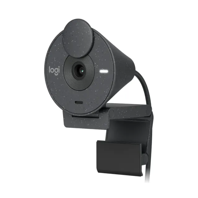 Logitech Webcam Brio 300 Black HD Type-C with privacy shutter (960-001436)