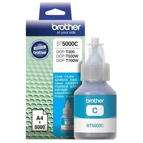 Brother Ink Cartridge BT5000C Cyan DCP-T300/500W