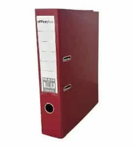 Officeplus Boxfile F/SC Narrow 4/34 Maroon