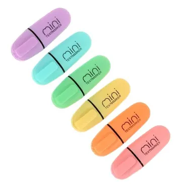 Tto Mini Highlighters Pastel Colours (6 PCS)409180