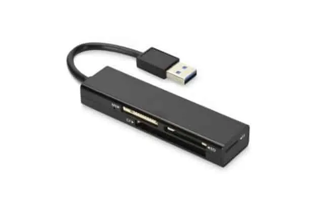Ednet USB 3.0 Card Reader 4-PORT Black 85240
