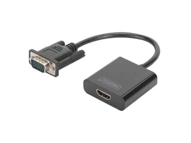 Digitus VGA to HDMI Converter+Audio (M/F) 15CM DA-70473