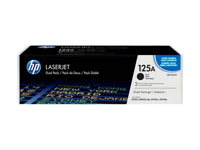 HP Toner CP1215/1550 CB540AD Black Twin