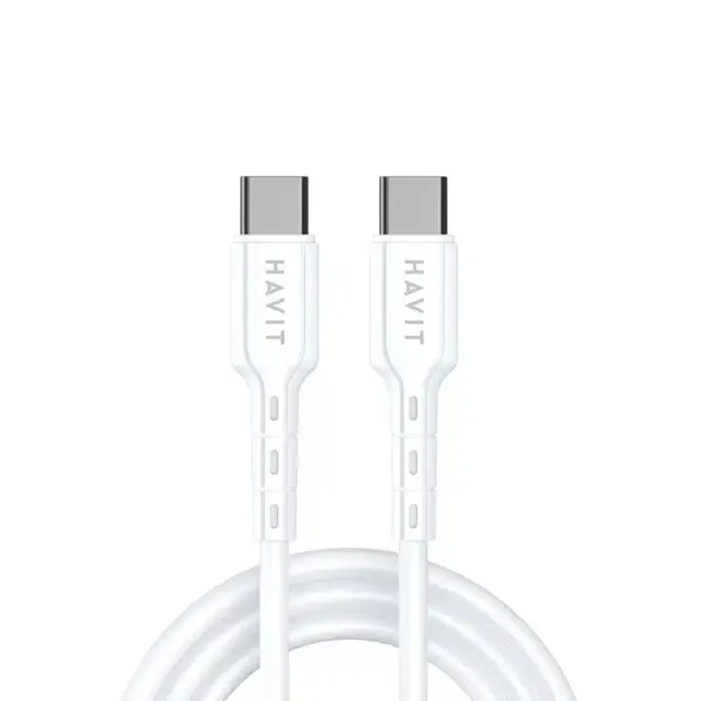 Havit Usb-C To Usb-C Cable 1M White 60W CB6235