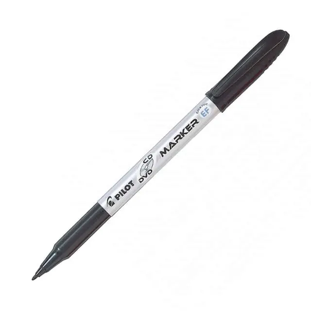 Pilot CD Marker Extra Fine Black Begreen