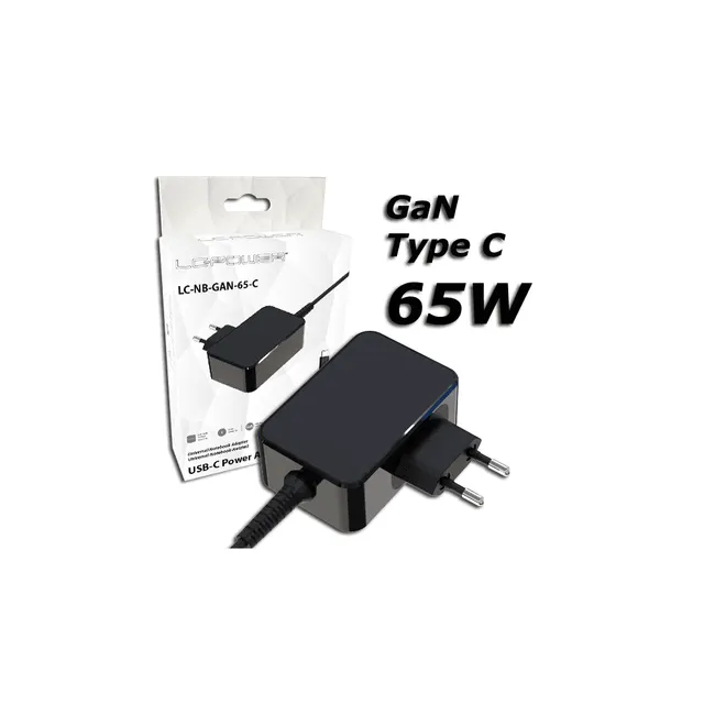LC Power Adapter GaN Usb-C 5-20V 3-3.25A 65W LC-NB-GAN-65-C