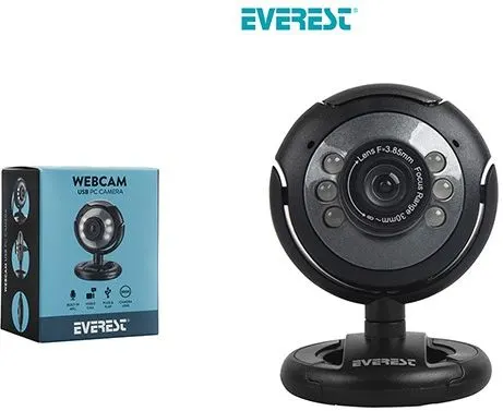 Everest Webcam W/Microphone 300K 480p SC-824