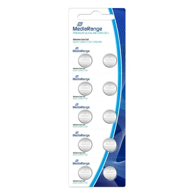 Mediarange Alkaline-Coin LR1154 AG13 LR44 Battery (10PACK) MRBAT113