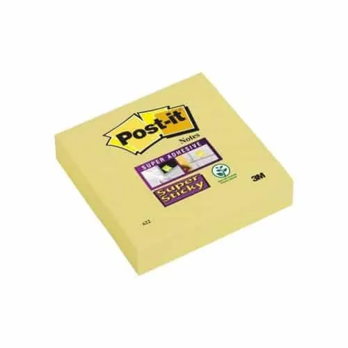 Post-It Notes 76X76 Yellow 654-SSCY-EU (Each) 3M-65412SS