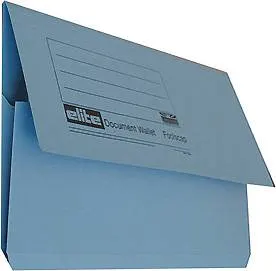 Elite Paper Pocket File Yellow 45919