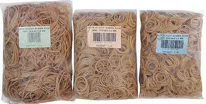 Rubber Bands 1LBS 200x6x1.4mm Brown
