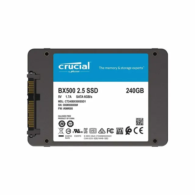 Crucial SSD 240GB BX500 540/500 CT240BX500SSD1