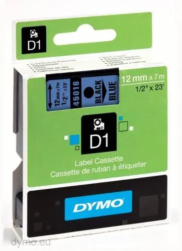Dymo Tape 12MM Blk/Blue 45016